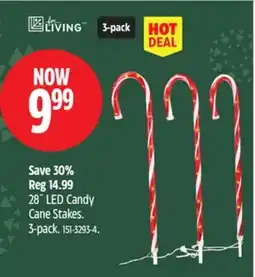 Canadian Tire 28˝ LED Candy Cane Stakes offer