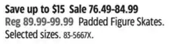 Canadian Tire Padded Figure Skates offer