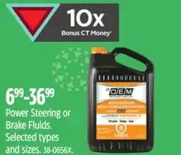 Canadian Tire Power Steering or Brake Fluids offer