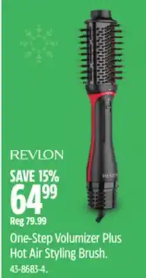 Canadian Tire Revlon One-Step Volumizer Plus Hot Air Styling Brush offer