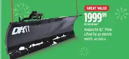 Canadian Tire Avalanche 82 Plow offer