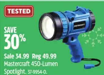 Canadian Tire Mastercraft 450-Lumen Spotlight offer