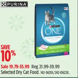 Canadian Tire Purina Selected Dry Cat Food offer