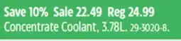 Canadian Tire Concentrate Coolant offer