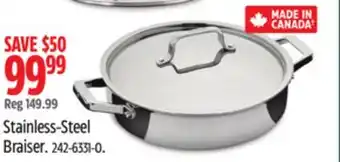 Canadian Tire Paderno Stainless-Steel Braiser offer