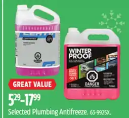 Canadian Tire Selected Plumbing Antifreeze offer