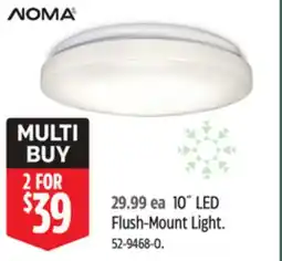 Canadian Tire NOMA 10˝ LED Flush-Mount Light offer