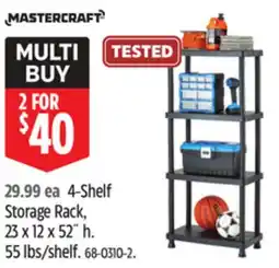 Canadian Tire Mastercraft 4-Shelf Storage Rack offer