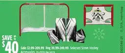 Canadian Tire Selected Street Hockey Accessories offer