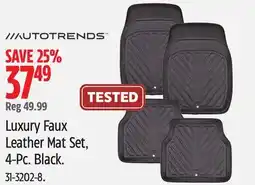 Canadian Tire AUTOTRENDS Luxury Faux Leather Mat Set offer