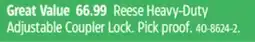 Canadian Tire Reese Heavy-Duty Adjustable Coupler Lock offer