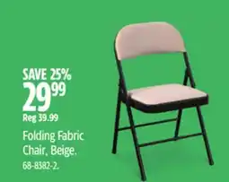 Canadian Tire Folding Fabric Chair, Beige offer