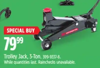 Canadian Tire Trolley Jack, 3-Ton offer