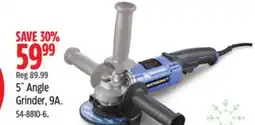 Canadian Tire Mastercraft 5˝ Angle Grinder offer