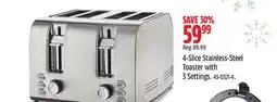 Canadian Tire MASTER CHEF 4-Slice Stainless-Steel Toaster with 3 Settings offer