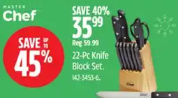 Canadian Tire Master Chef 22-Pc Knife Block Set offer