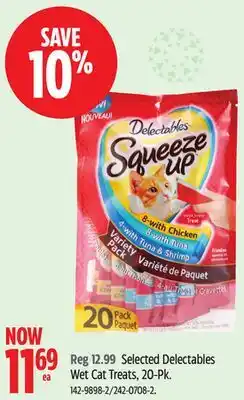 Canadian Tire Selected Delectables Wet Cat Treats, 20-Pk offer