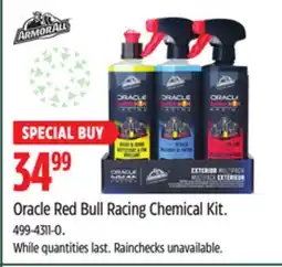 Canadian Tire Oracle Red Bull Racing Chemical Kit offer