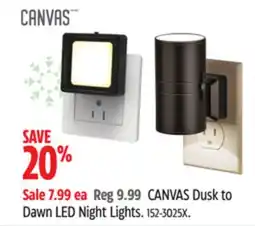 Canadian Tire Canvas Dusk to Dawn LED Night Lights offer
