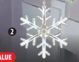 Canadian Tire Quick-Clip String of 5 Twinkling Snowflakes, Pure White offer