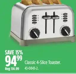 Canadian Tire Cuisinart Classic 4-Slice Toaster offer