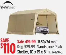Canadian Tire Sandstone Peak Shelter, 10 x 15 x 8´ h offer