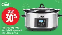 Canadian Tire MASTER Chef 6-Qt Digital Programmable Slow Cooker offer