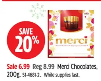 Canadian Tire Merci Chocolates offer