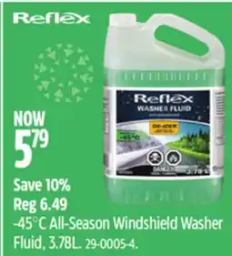 Canadian Tire Reflex -45°C All-Season Windshield Washer Fluid, 3.78L offer