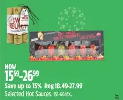 Canadian Tire Selected Hot Sauces offer