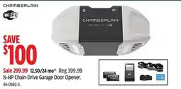 Canadian Tire 1⁄2-HP Chain-Drive Garage Door Opener offer