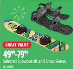 Canadian Tire Selected Snowboards and Snow Skates offer