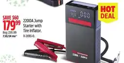 Canadian Tire MotoMaster 2200A Jump Starter with Tire Inflator offer