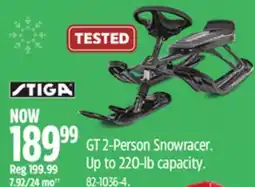Canadian Tire Stiga GT 2-Person Snowracer offer