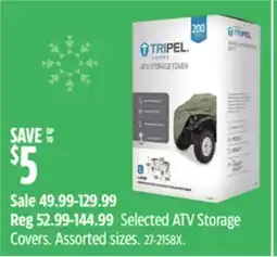 Canadian Tire Selected ATV Storage Covers offer