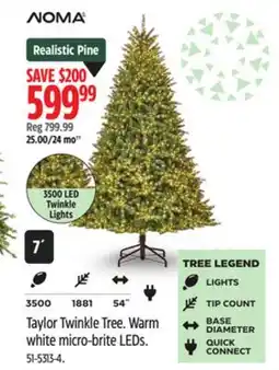 Canadian Tire Taylor Twinkle Tree offer