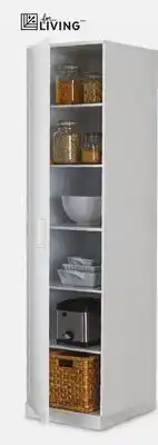 Canadian Tire For Living Slim White Pantry offer