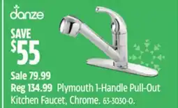 Canadian Tire DANZE Plymouth 1-Handle Pull-Out Kitchen Faucet offer
