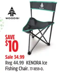 Canadian Tire Woods KENORA Ice Fishing Chair offer