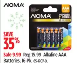 Canadian Tire NOMA Alkaline AAA Batteries offer