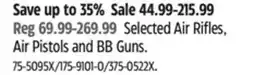 Canadian Tire Beretta Selected Air Rifles, Air Pistols and BB Guns offer