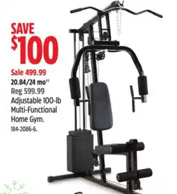 Canadian Tire WA:KE Adjustable 100-lb Multi-Functional Home Gym offer