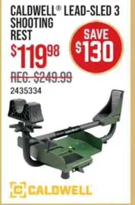 Cabela's CALDWELL LEAD-SLED 3 SHOOTING REST offer