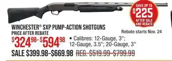 Cabela's WINCHESTER SXP PUMP-ACTION SHOTGUNS offer