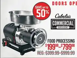 Cabela's FOOD PROCESSING offer