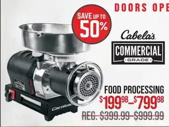 Cabela's FOOD PROCESSING offer