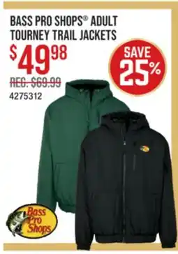 Cabela's BASS PRO SHOPS ADULT TOURNEY TRAIL JACKETS offer