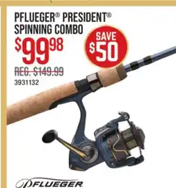 Cabela's PFLUEGER PRESIDENT SPINNING COMBO offer