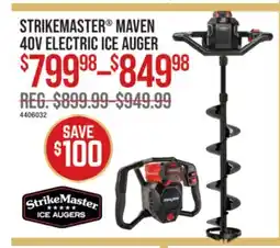 Cabela's STRIKEMASTER MAVEN 40V ELECTRIC ICE AUGER offer
