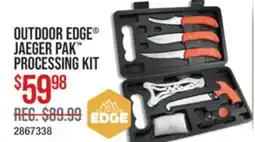 Cabela's OUTDOOR EDGE JAEGER PAK PROCESSING KIT offer